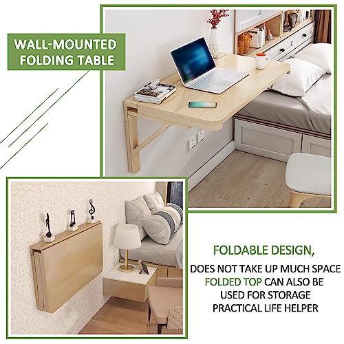 Folding Wall Desk Heavy Duty Drop Leaf Dining Table for Small Space Saving V7005