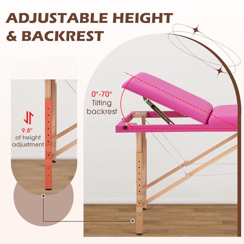 PayLessHere Massage Bed Portable Folding Spa Table with Non-Woven Bag P611882