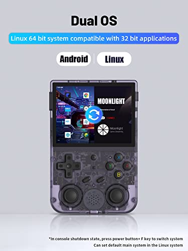 RG353V Retro Handheld Game Console 3.5" IPS Screen 64G 4450 Games K493542