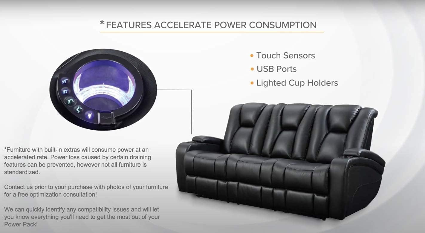 E6 Power Pack 6000mAh Rechargeable Lithium Ion Battery for Power Recliner R815