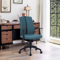 Home Office Ergonomic Desk Swivel Rolling Computer Executive Chair, Dark Blue