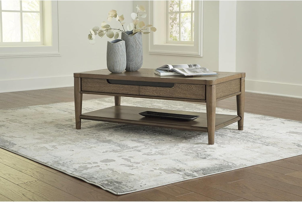 Signature Design by Ashley Roanhowe Coffee Table, Dark Brown J42224