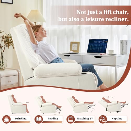 Power Lift Recliner for Elderly with Remote Control, Navy Blue P60192