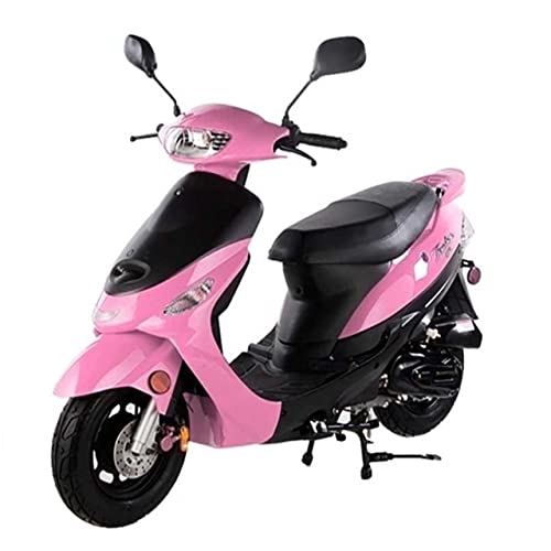 HHH 50cc Fully Automatic Scooter Moped with Trunk, Black E478