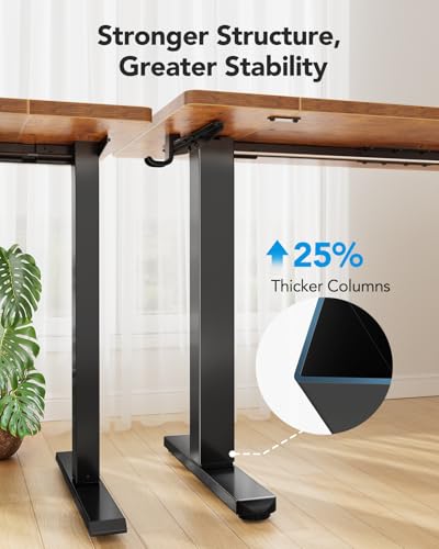 HUANUO Electric Standing Desk 71 x 35 inch Height Adjustable Sit Stand Desk H24537
