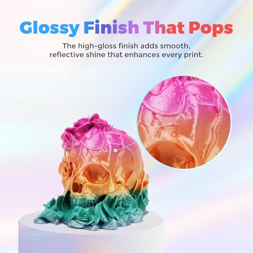 FLASHFORGE Silk PLA Filament 1.75mm, 1kg Spool V8381