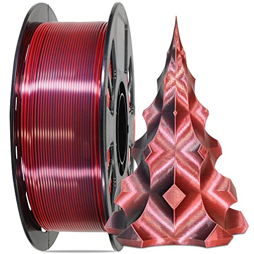 MIKA3D Bicolor Silk PLA 3D Printer Filament Bundle, 1.75mm, 6 Spools V5573