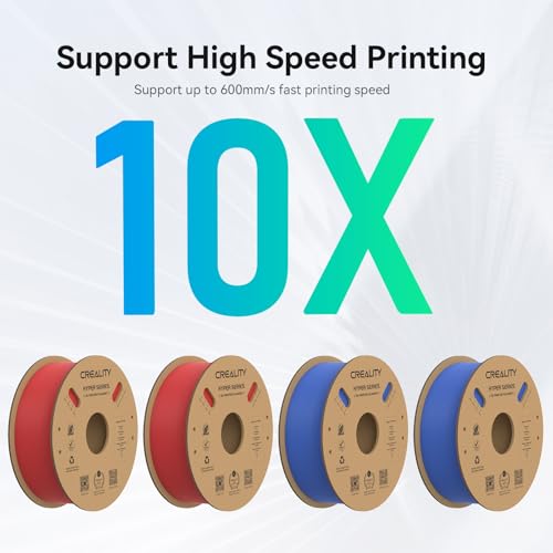 Creality Hyper PLA Filament 1.75mm High Speed 3D Printer Filament, 4 Pack 1kg Spool, Black & White K3786