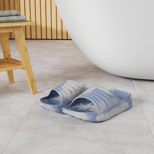 KuaiLu Men's Recovery Sandals Orthotic Cushion Open Toe Sport Slides D332788