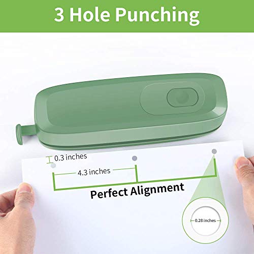 AFMAT Electric 3 Hole Puncher for Paper, 20-Sheet, Gray O528