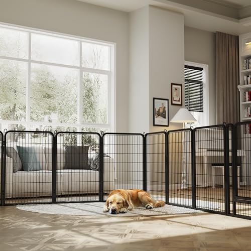 Yaheetech Dog Playpen Outdoor 40 Inch 8 Panels Metal Pet Fence I4784