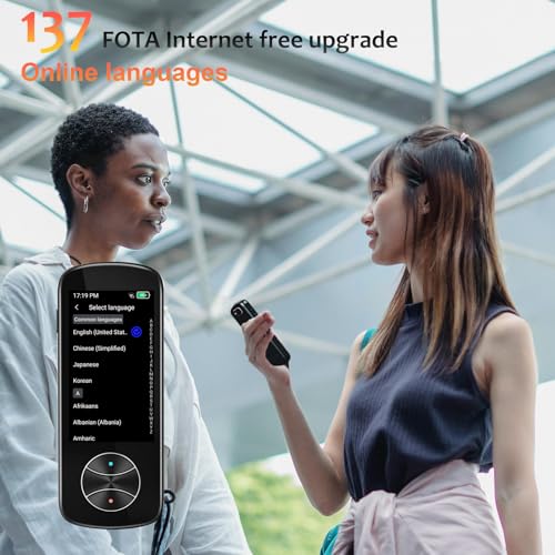 Language Translator Device 137+ Languages Offline Two Way Instant F831
