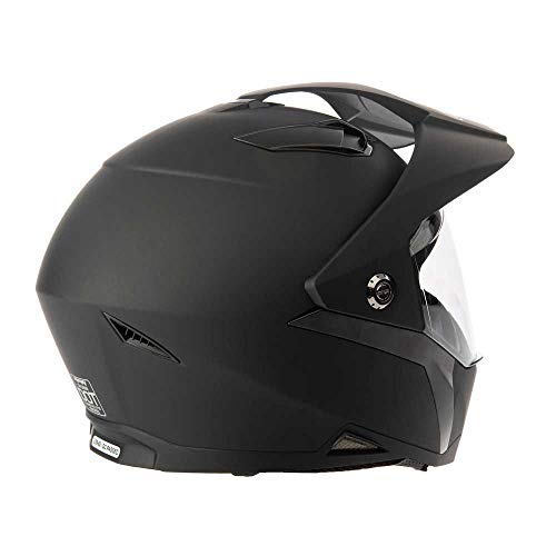 MMG Dual Sport Full Face Motorcycle Helmet Matte Black Small S59330
