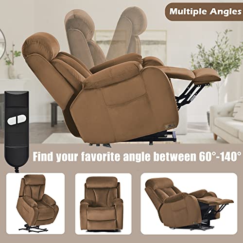 Power Lift Recliner for Elderly with Remote Control, Navy Blue P60192