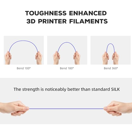 FLASHFORGE PLA Filament 1.75mm Burnt Titanium, Color Changeable 3D Printer Filament 1kg T433110