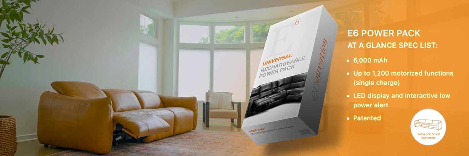 E6 Power Pack 6000mAh Rechargeable Lithium Ion Battery for Power Recliner R815