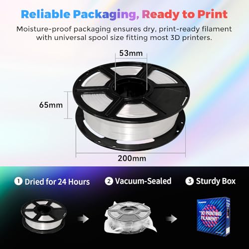 FLASHFORGE Silk PLA Filament 1.75mm, 1kg Spool V8381