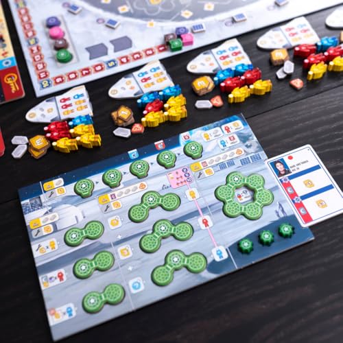 Shackleton Base: A Journey to The Moon Board Game - Sci-Fi Strategy Game for Family, Ages 14+, 1-4 Players E41549