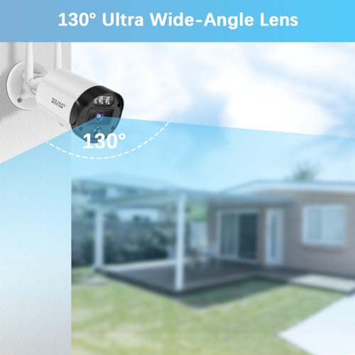 5MP Outdoor Wireless Security Camera System with Night Vision I837239
