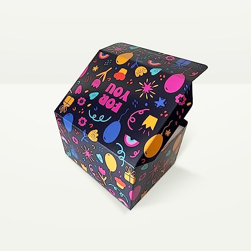 FETTIPOP Merry Christmas Exploding Confetti Gift Box, Pop Up Surprise, Prank Gift Wrapping Idea E58876