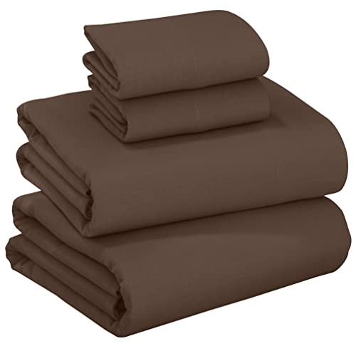 RUVANTI Flannel Sheets King Size - 100% Cotton Brushed Flannel Bed Sheet Sets - Deep Pockets 16 Inches (fits up to 18") - All Seasons Breathable & Super Soft - Warm & Cozy - 4 Pcs - Grey Plaid