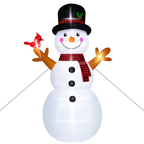 16FT Christmas Inflatable Snowman with LED Lights Outdoor Yard Decor N561071
