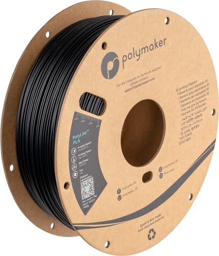 Polymaker PolyLite PLA Filament 1.75mm 1kg Black H626