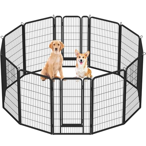Yaheetech Dog Playpen Outdoor 40 Inch 8 Panels Metal Pet Fence I4784