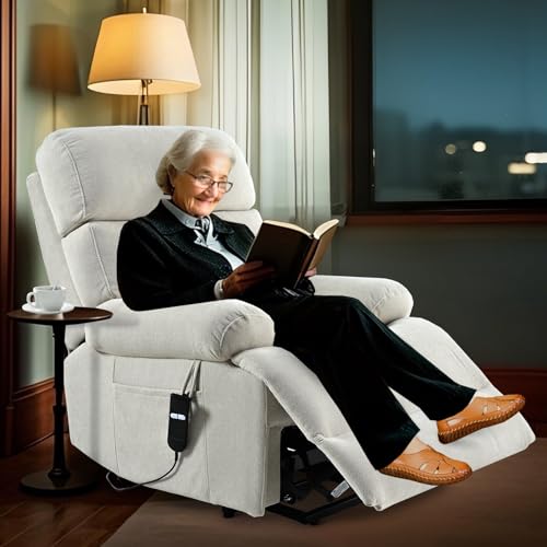 Power Lift Recliner for Elderly with Remote Control, Navy Blue P60192