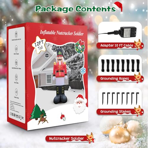 10 FT Christmas Inflatables Snowman Outdoor Yard Decorations with LED Lights C52642