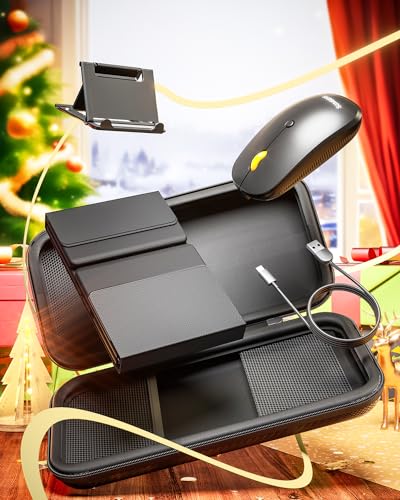 Samsers Foldable Bluetooth Keyboard and Mouse Combo, 2.4G + BT5.0, USB-C Rechargeable, for Windows Android iOS Mac OS N54454