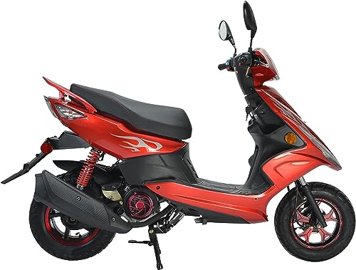 HHH Wave 150cc Scooter Moped with 10" Aluminum Wheels Black O5020