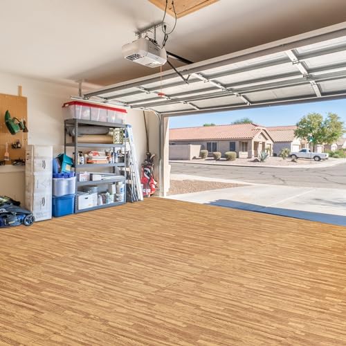 Sorbus Wood Grain EVA Interlocking Floor Mats with Borders J287