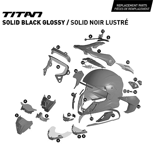CKX Titan Original Helmet Trail and Backcountry Solid A4391