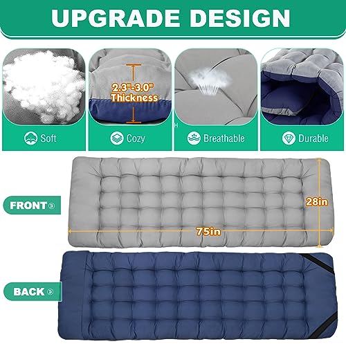 LILYPELLE Folding Camping Cot, Extra Wide Heavy Duty with Carry Bag Z15817