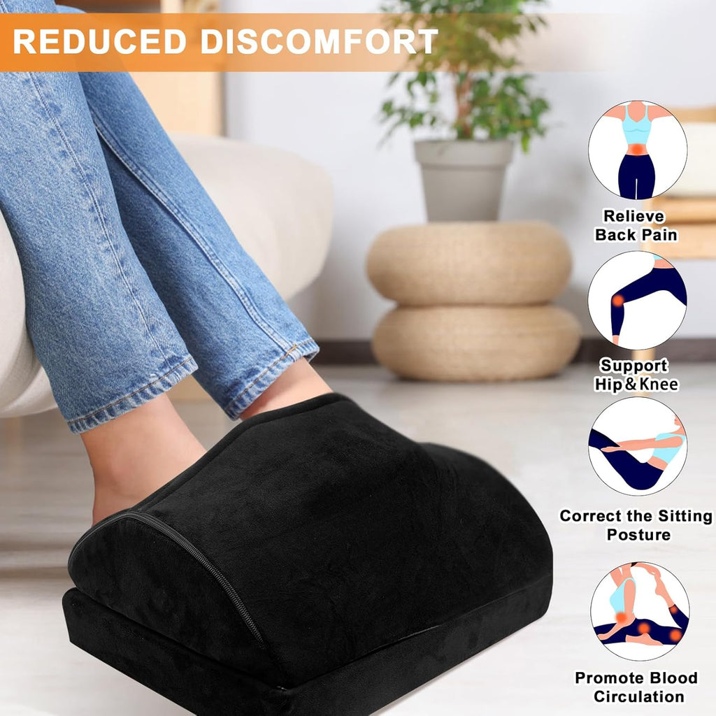 HAMOPY Heated Foot Rest with Pad Pocket, 3-Level Adjustable Controller, Washable P22968