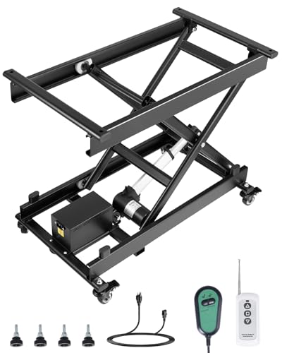VEVOR Electric Lift Table 330 lbs Capacity, Height Adjustable, Black Y3219