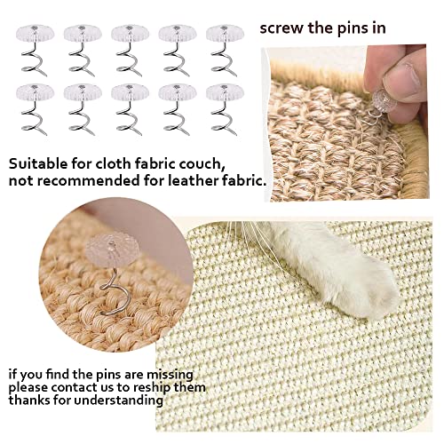 Cat Scratcher Mat Sisal Couch Protector for Cats F7357