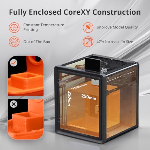 Anycubic Kobra S1 Combo 3D Printer, Multi-Color High Speed Core XY M628