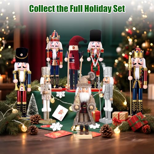 Gold Wooden Nutcracker Soldier Christmas Decor 15 Inch M218