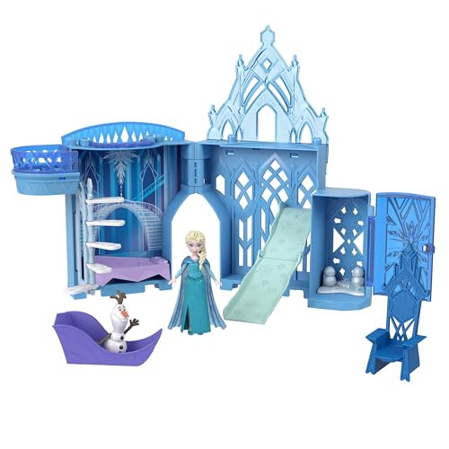 Mattel Disney Princess Storytime Stackers Elsa Ice Palace Dollhouse with Doll & 8 Pieces S8121