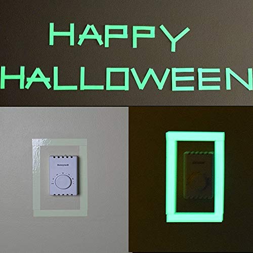 Glow in The Dark Tape 33ft x 0.5in Luminous Safety Egress Markers for Stairs, Walls, Steps F446917