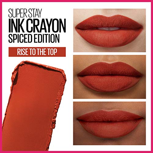 Maybelline Super Stay Ink Crayon Matte Lipstick, 130 Pave The Road, 0.04 oz K14571