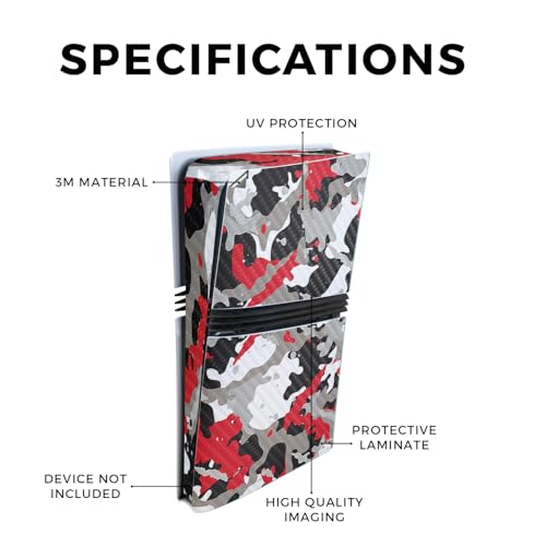 MightySkins Carbon Fiber Gaming Skin for PS5 Digital Edition Disc Drive - Black Camo S1804