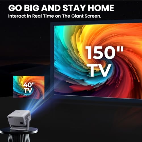 Netflix Officially Licensed Smart Projector with WiFi and Bluetooth, 1080P 4K Support J441426