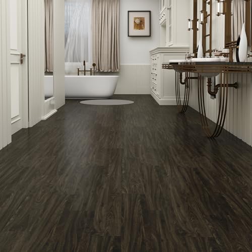ATOPOSE Peel and Stick Vinyl Flooring 36pcs 6"×36" Wood Effect Waterproof D74600