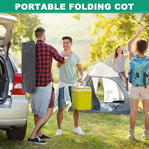 LILYPELLE Folding Camping Cot, Extra Wide Heavy Duty with Carry Bag Z15817