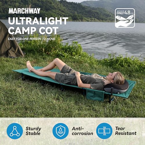 MARCHWAY Ultralight Folding Tent Camping Cot Bed, Portable for Outdoor Travel S705918