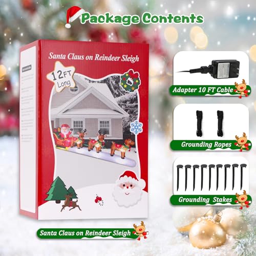 FunFanso 14 FT Christmas Inflatable Snowman with LED Light U47374
