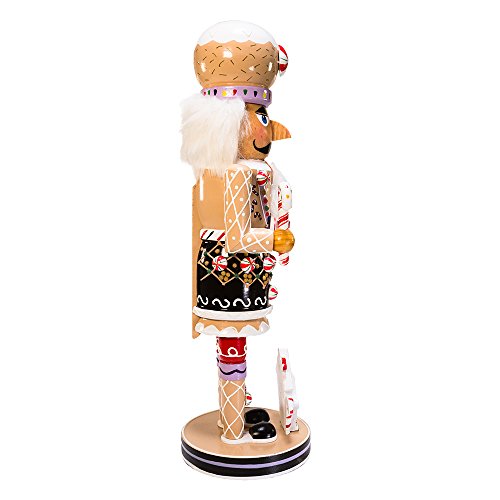 Kurt Adler 16-Inch Wooden Gingerbread Christmas Nutcracker Brown/Beige R500